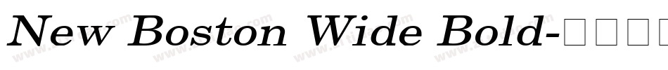 New Boston Wide Bold字体转换